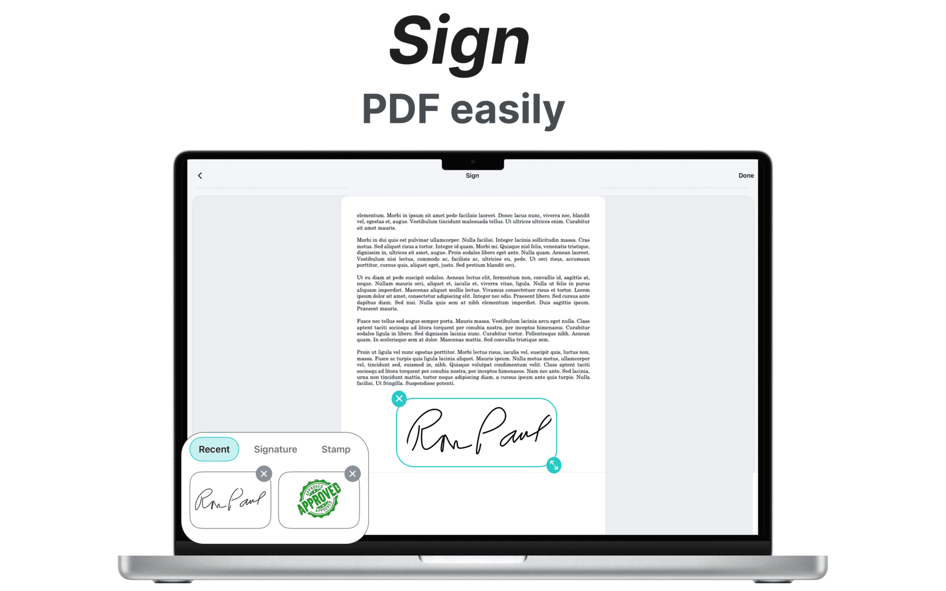 Picture to PDF App for MacBook