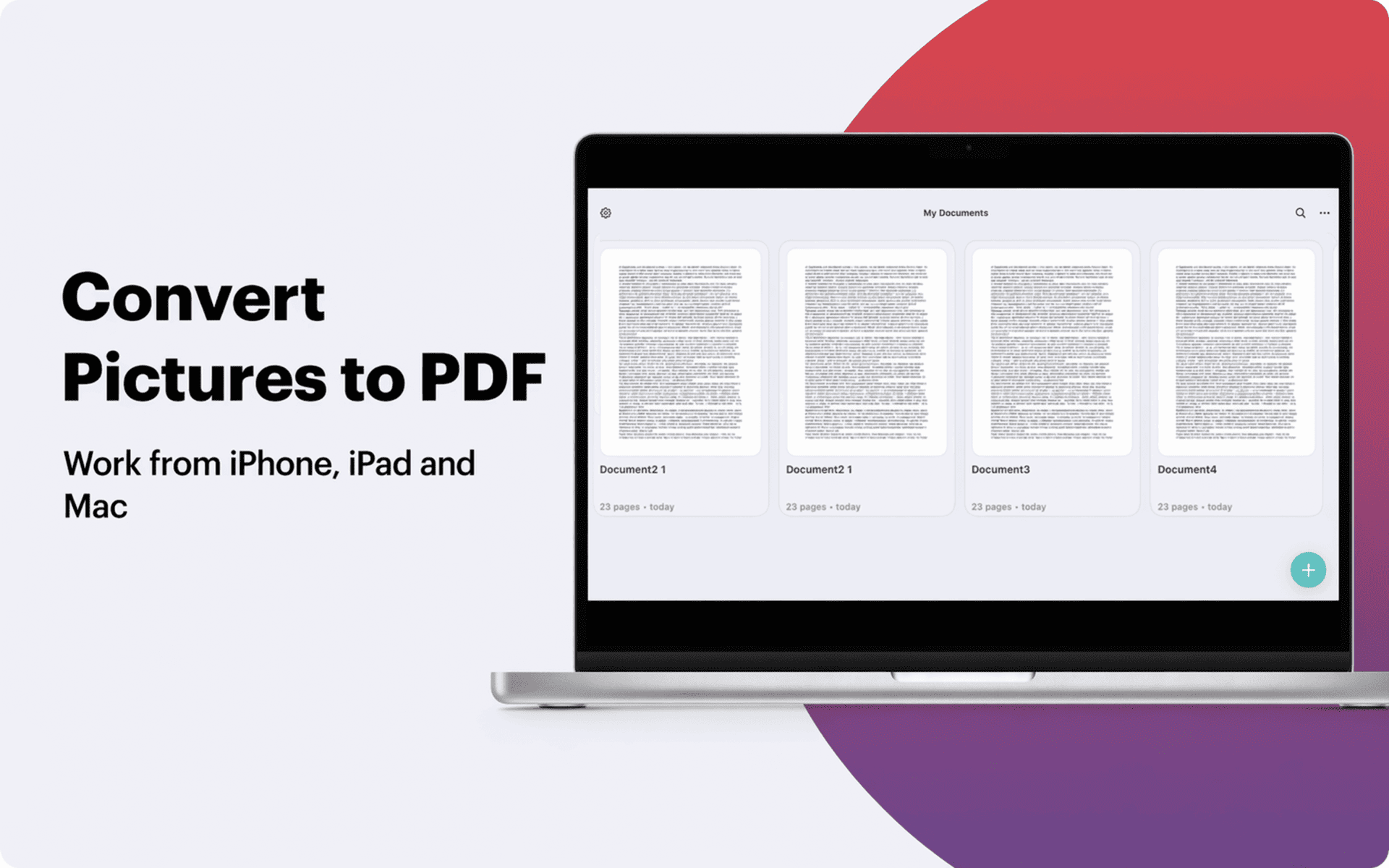 Picture to PDF App for MacBook
