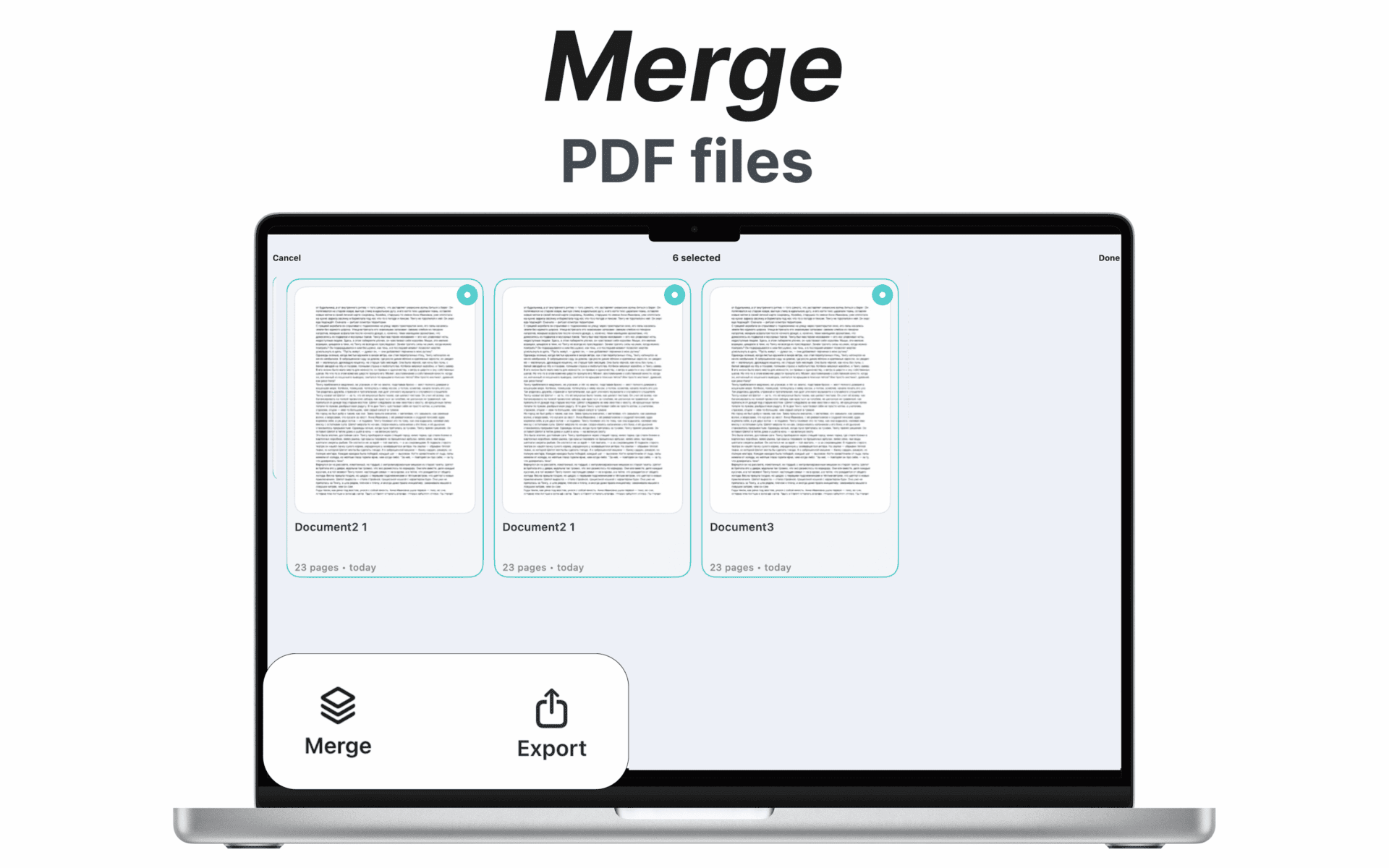 Picture to PDF App for MacBook